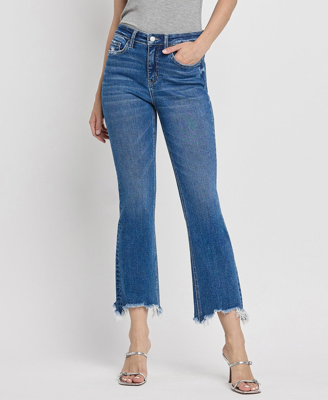 High Rise Kick Flare Jeans - Generosity