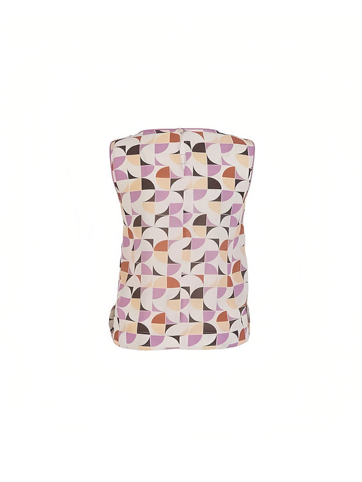 Women Blouse Ecru And Lilac