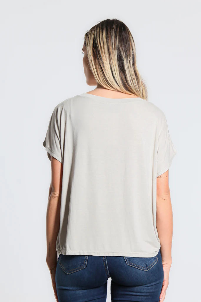 Lindy Viscose Sheen Top - Tees By Tina