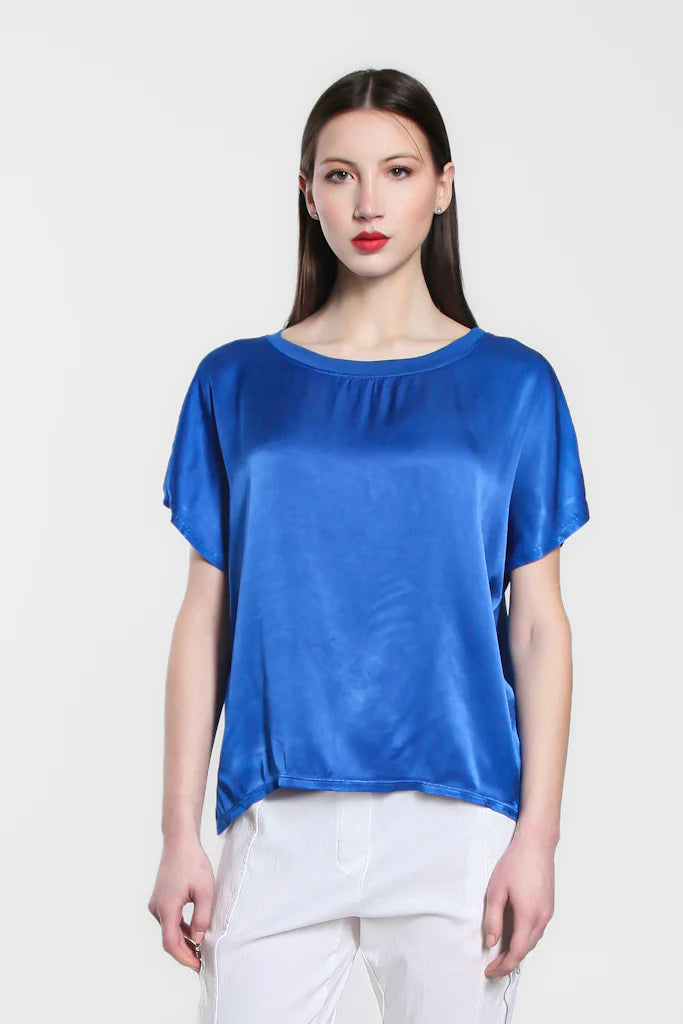 Lindy Viscose Sheen Top - Tees By Tina