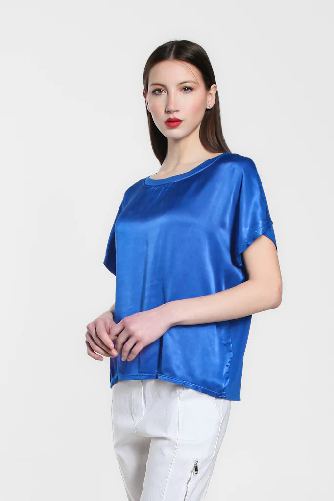 Lindy Viscose Sheen Top - Tees By Tina