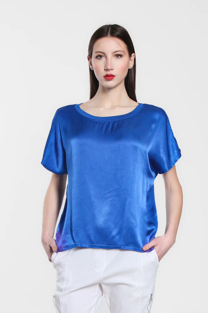 Lindy Viscose Sheen Top - Tees By Tina