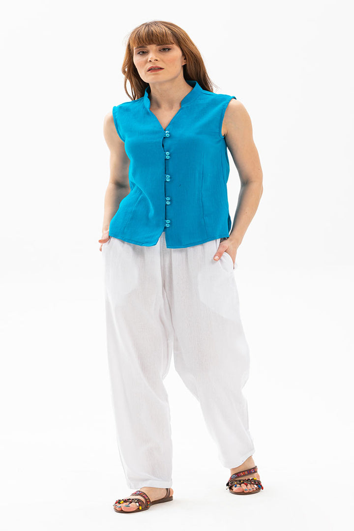 Blue Women Top
