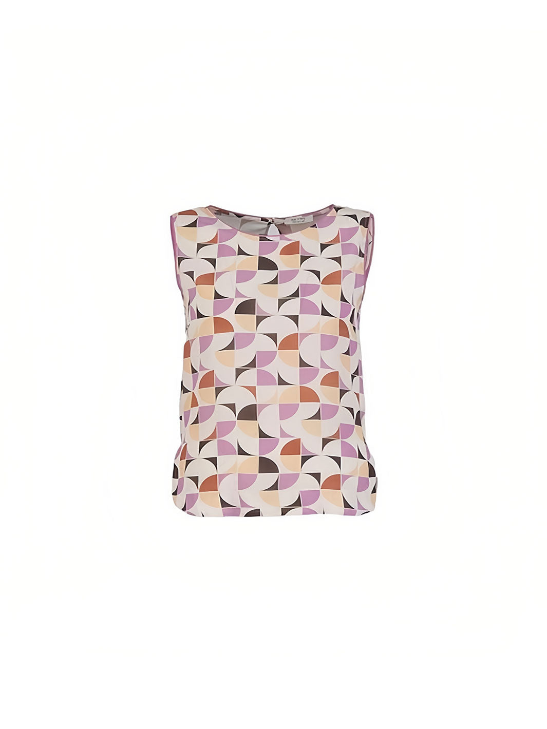 Women Blouse Ecru And Lilac