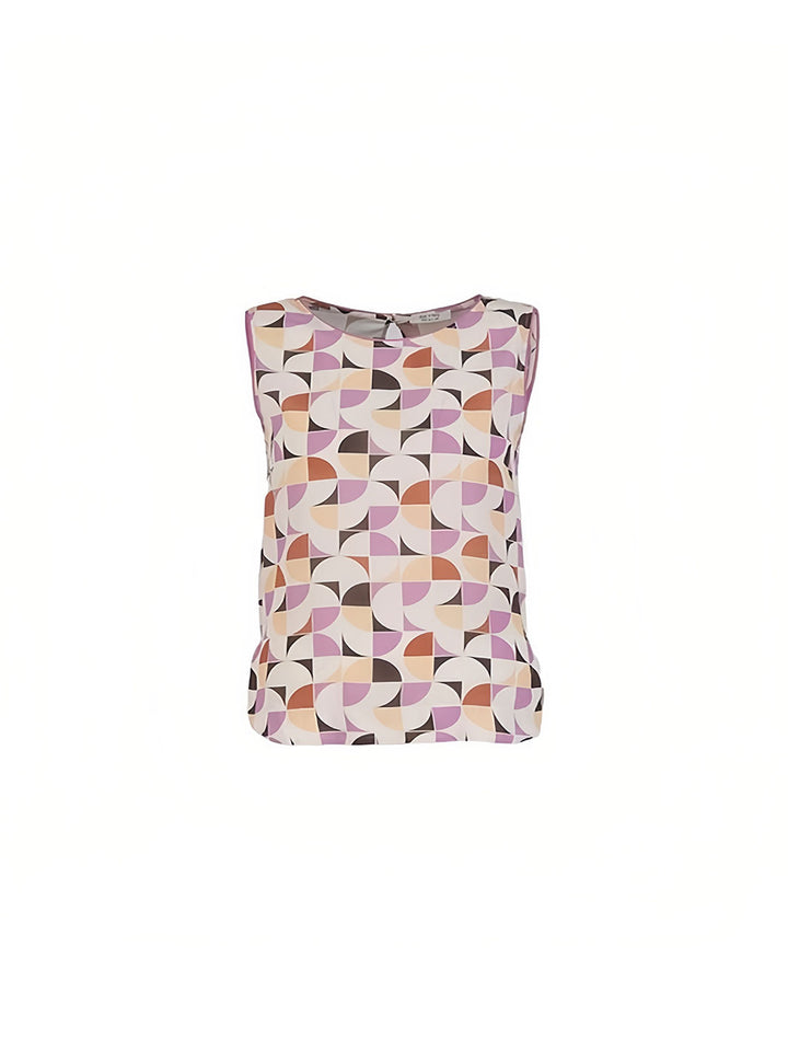 Women Blouse Ecru And Lilac