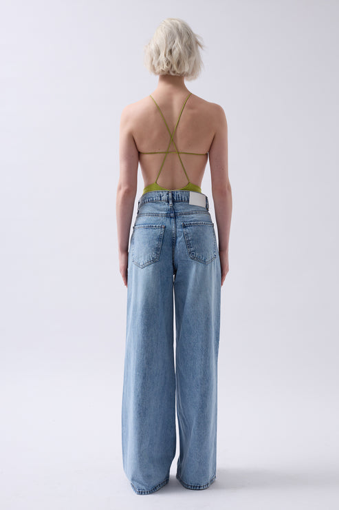 Back Detail Bodysuit - Lime