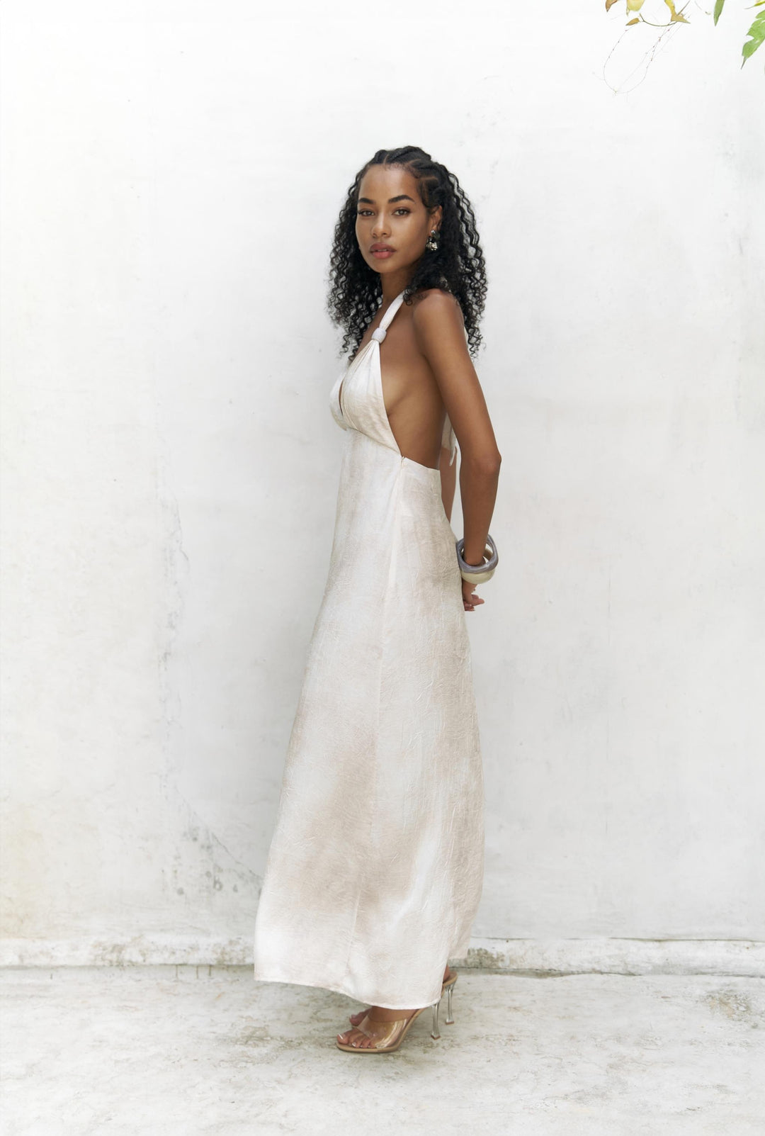 Alala Long Dress - Beige