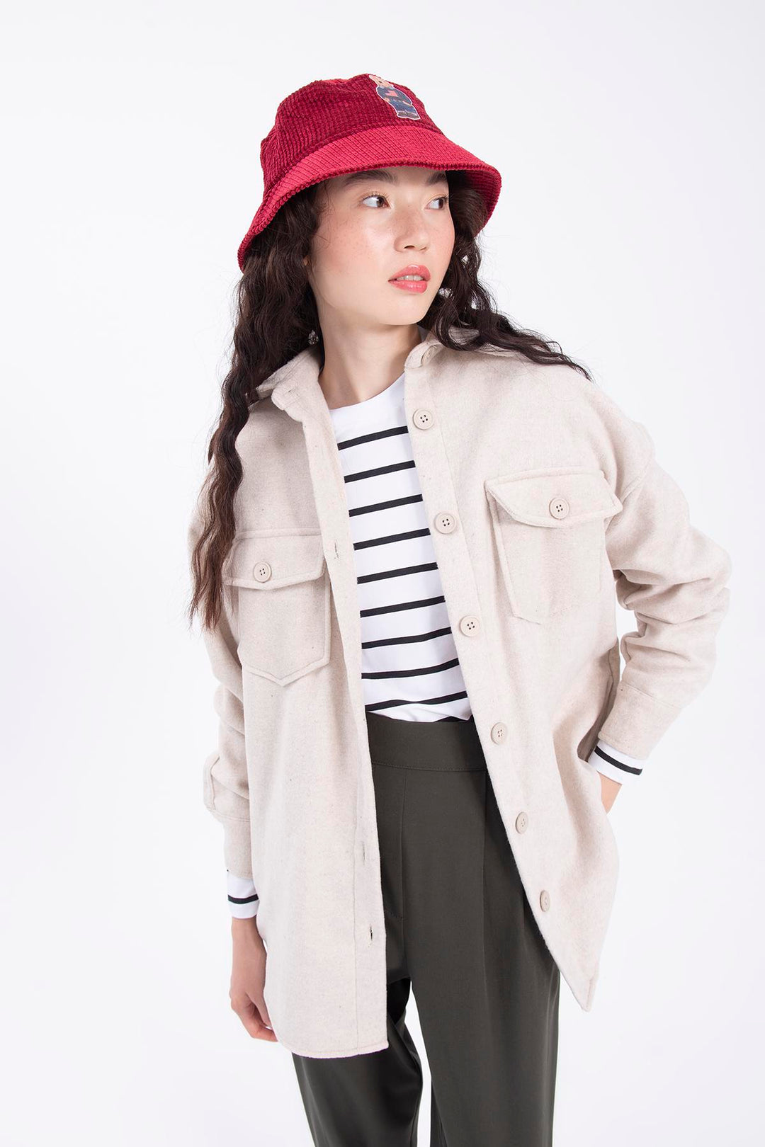 Double Pocket Shirt Jacket