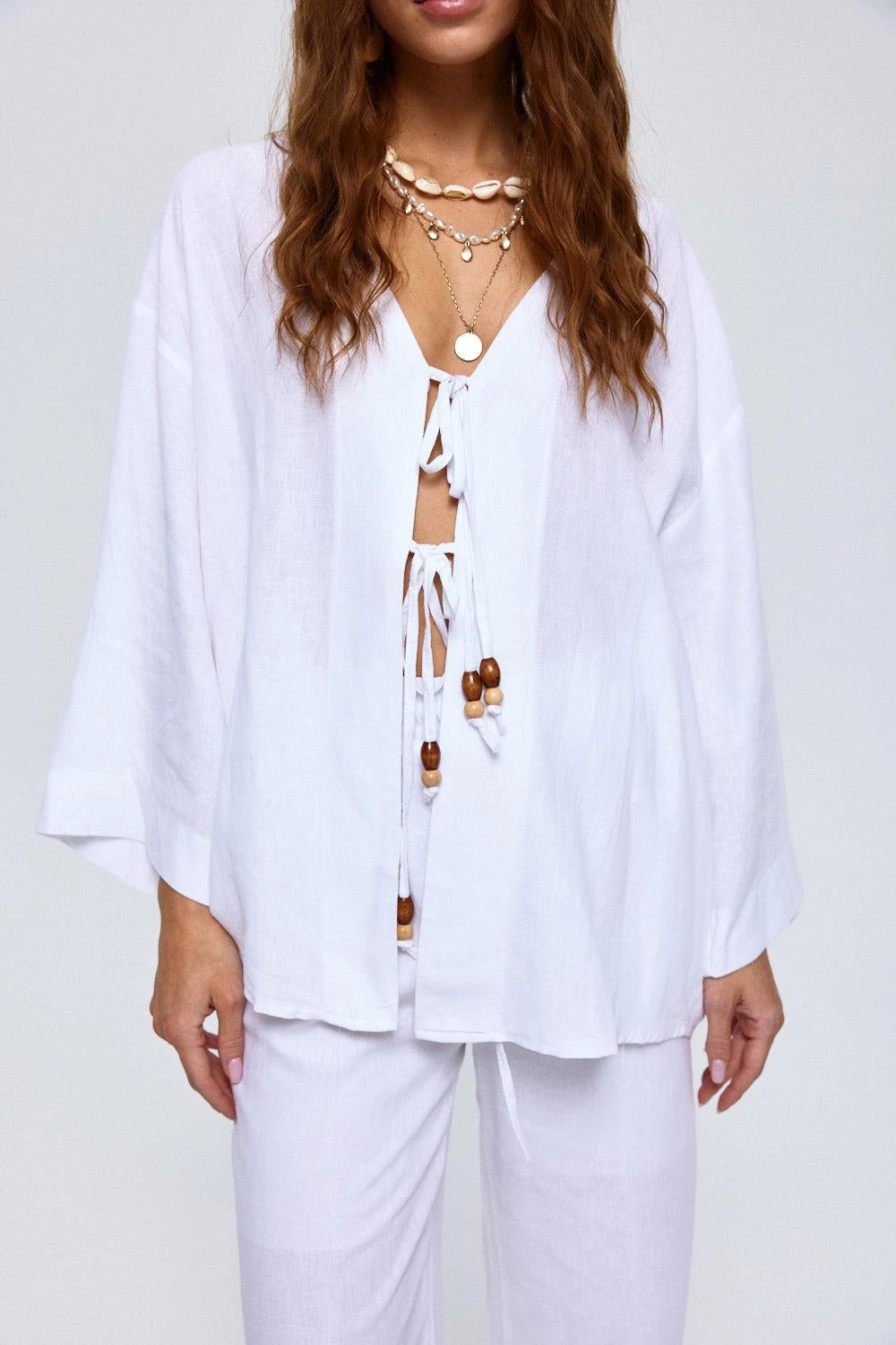 Linen Top - White