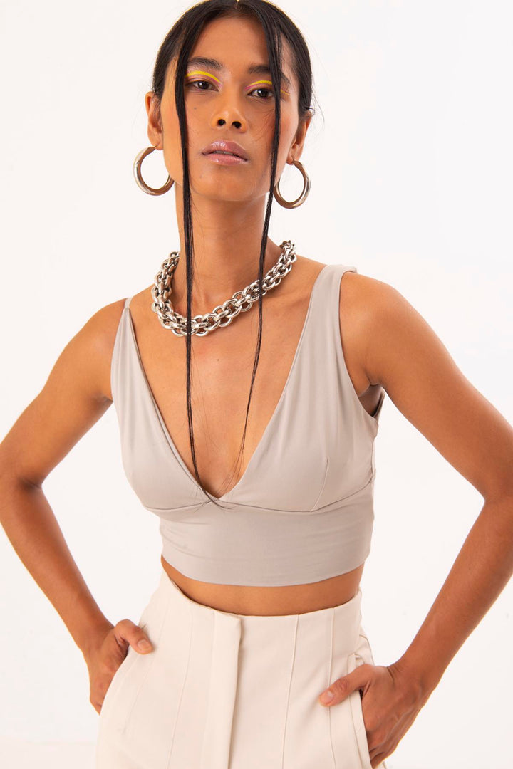 Open Back Strappy Crop Top