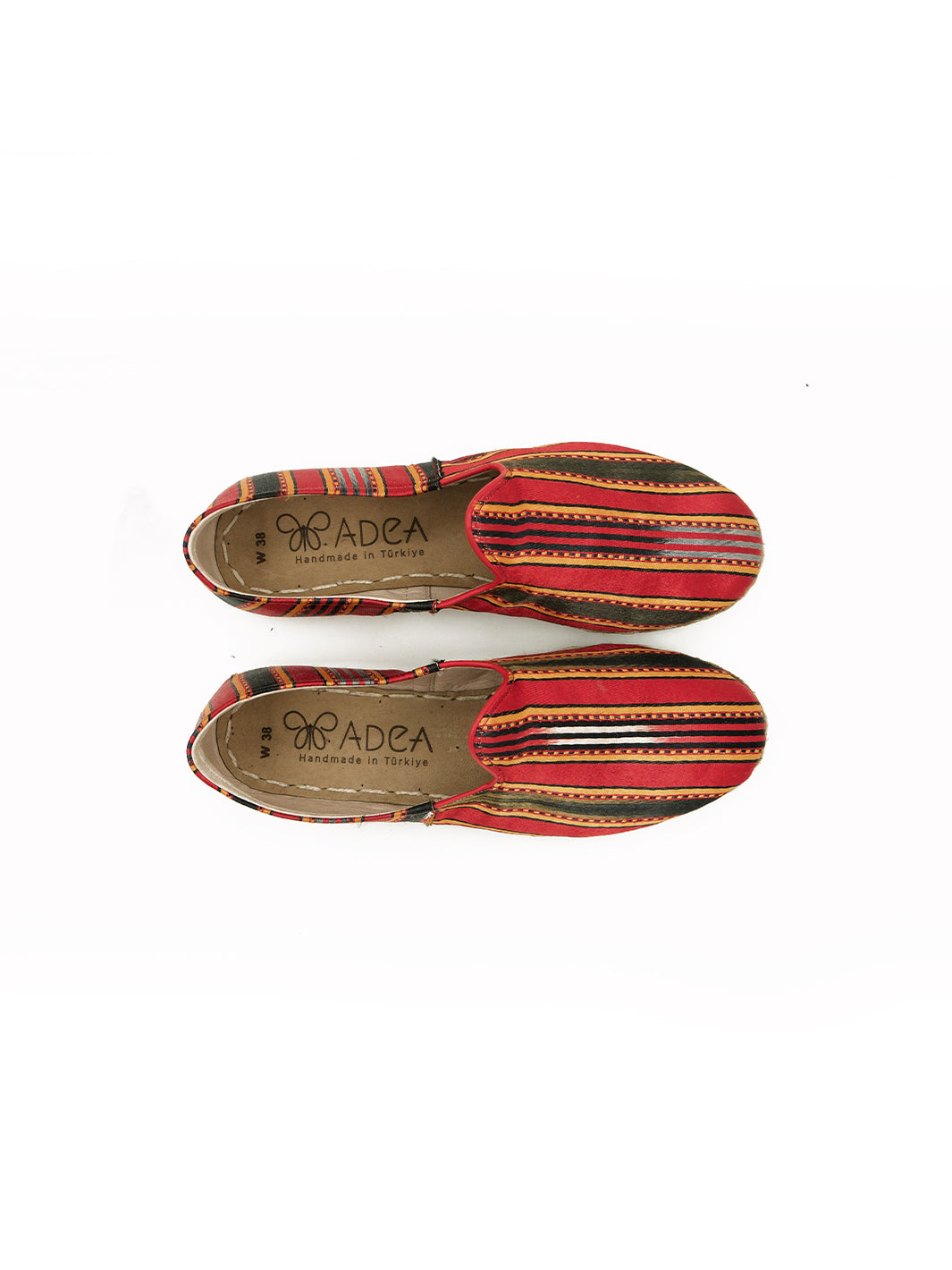 Women's Multicolor Silk Slip On Shoes