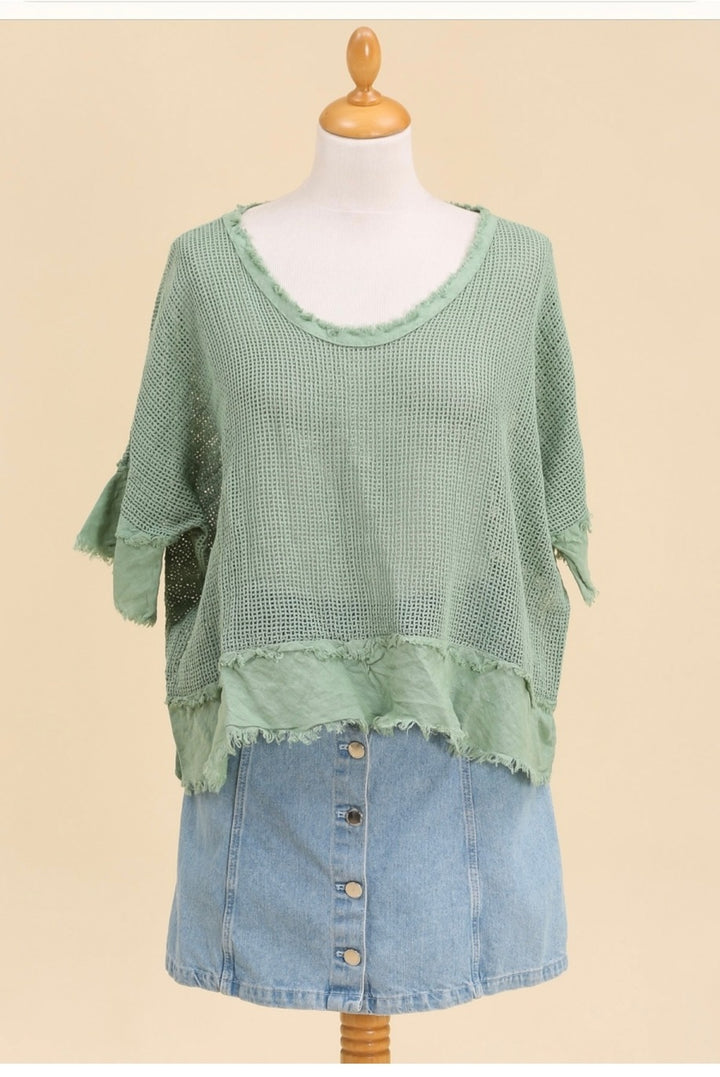 Soft Boho Knit Top – Relaxed Summer Style