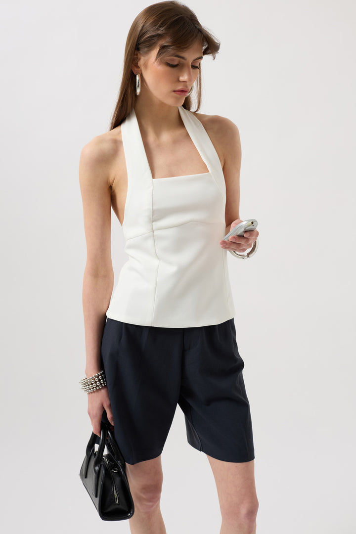 Thick Strap Top - White