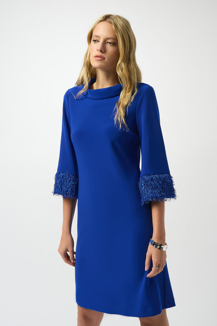 Silky Knit & Novelty A-Line Dress - Joseph Ribkoff