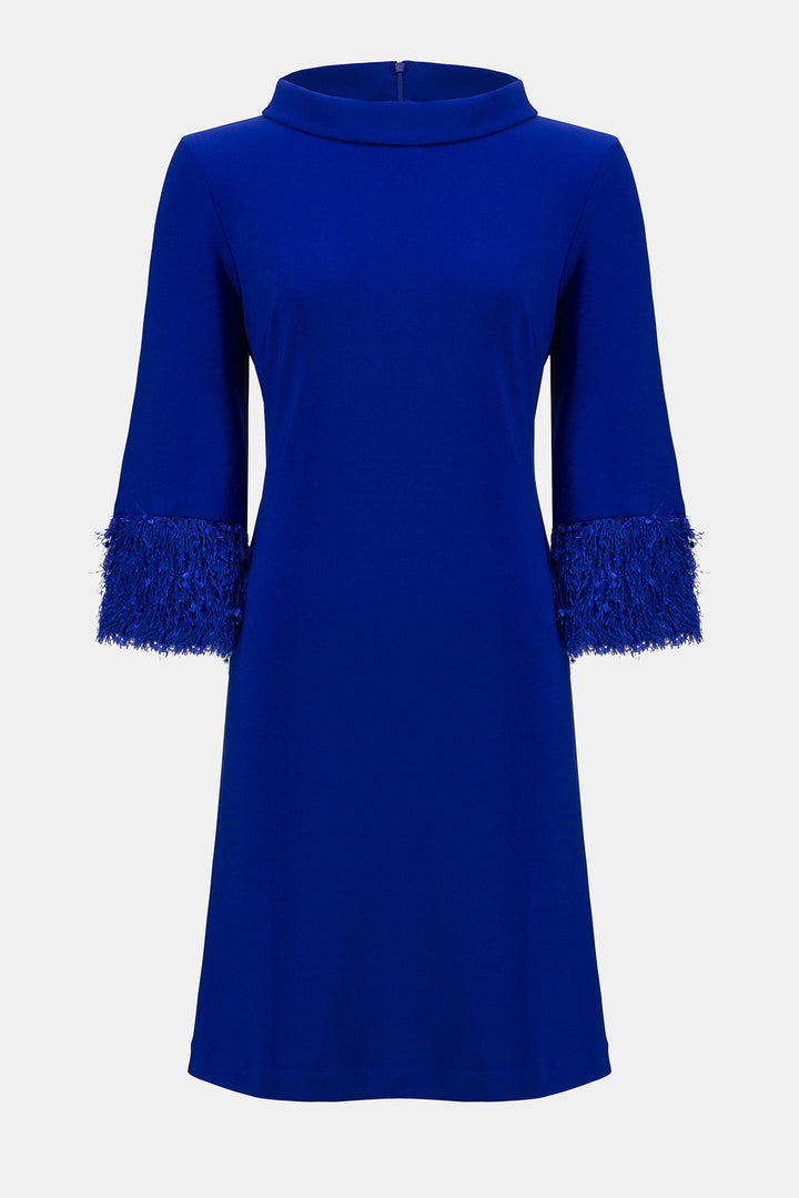 Silky Knit & Novelty A-Line Dress - Joseph Ribkoff