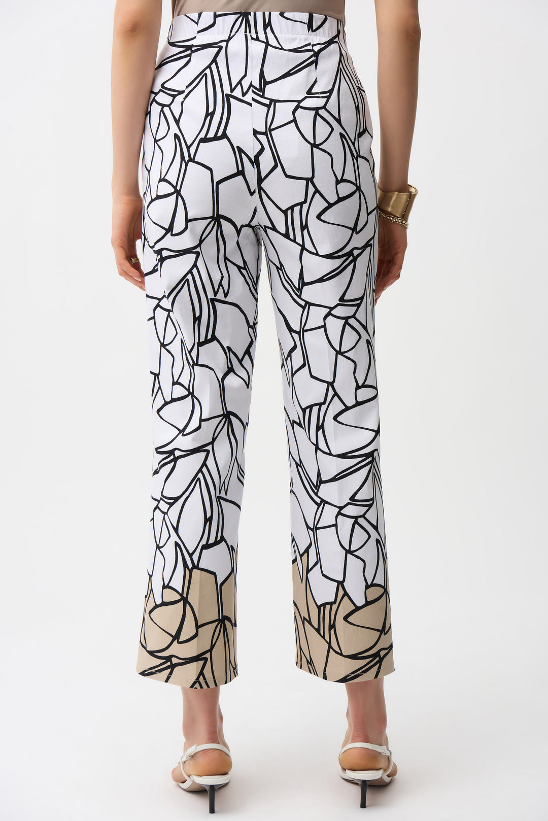 Millennium Abstract Print Wide Leg Pull-On Pants - Joseph Ribkoff