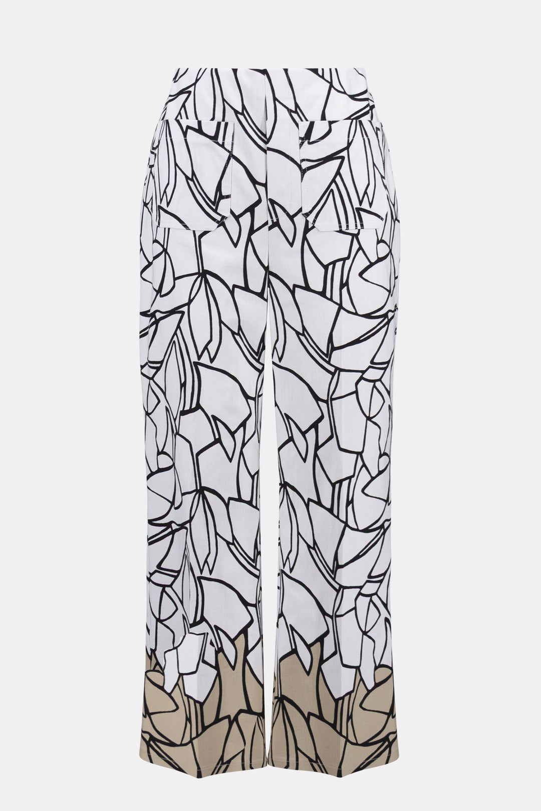 Millennium Abstract Print Wide Leg Pull-On Pants - Joseph Ribkoff