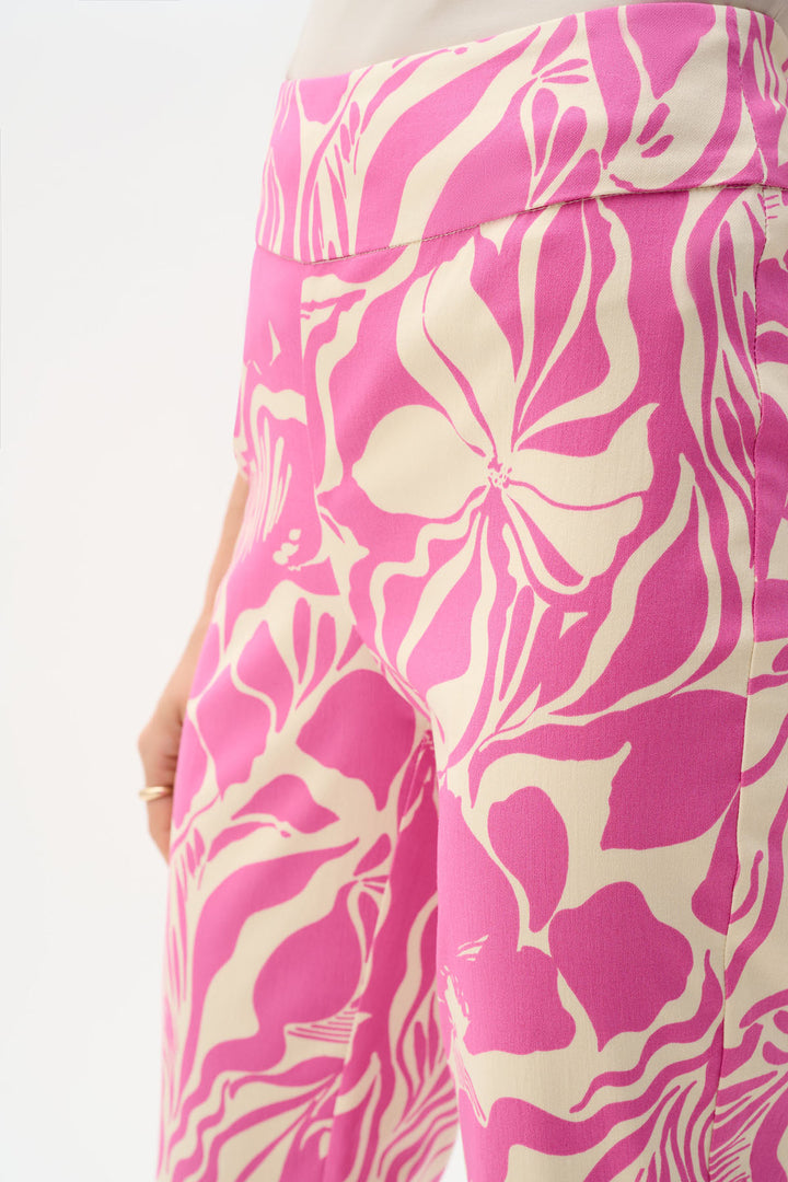 Millennium Floral Print Pull-On Cropped Pants