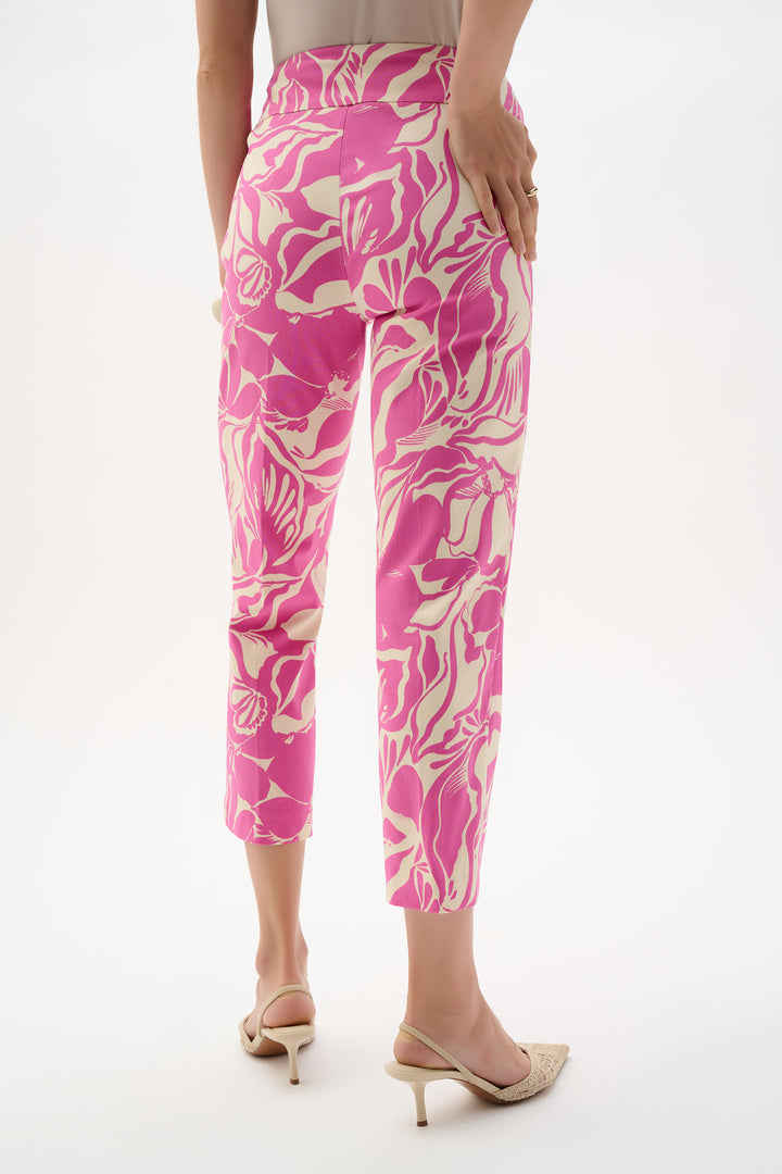 Millennium Floral Print Pull-On Cropped Pants