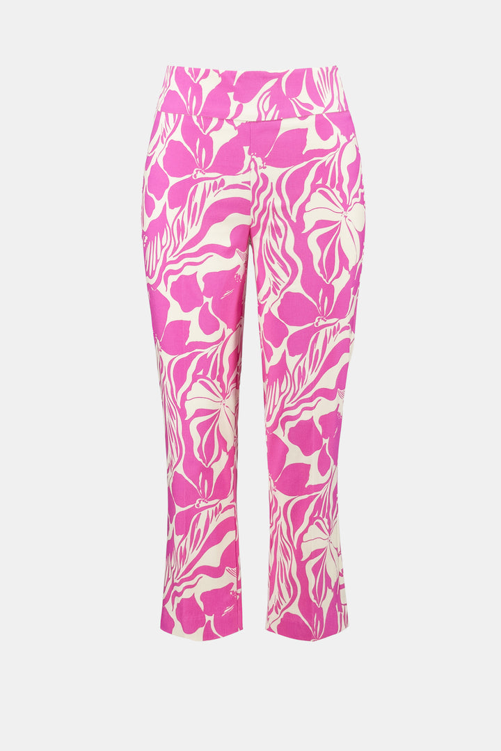 Millennium Floral Print Pull-On Cropped Pants