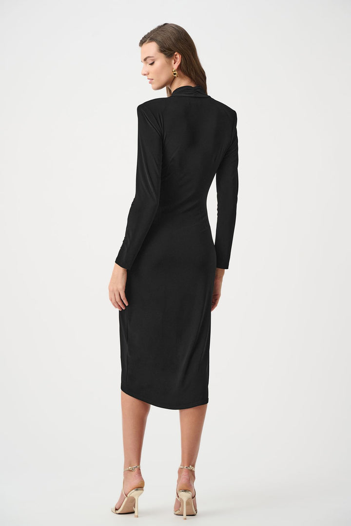 Silky Knit Sheath Wrap Dress - Joseph Ribkoff