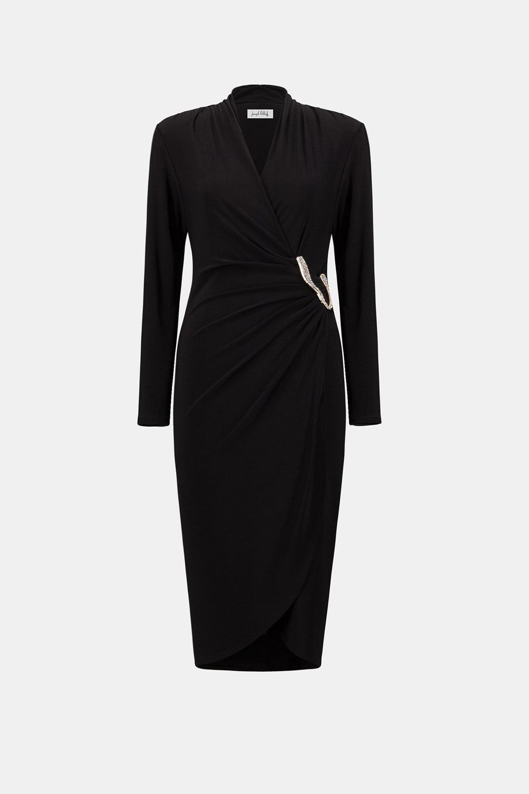 Silky Knit Sheath Wrap Dress - Joseph Ribkoff