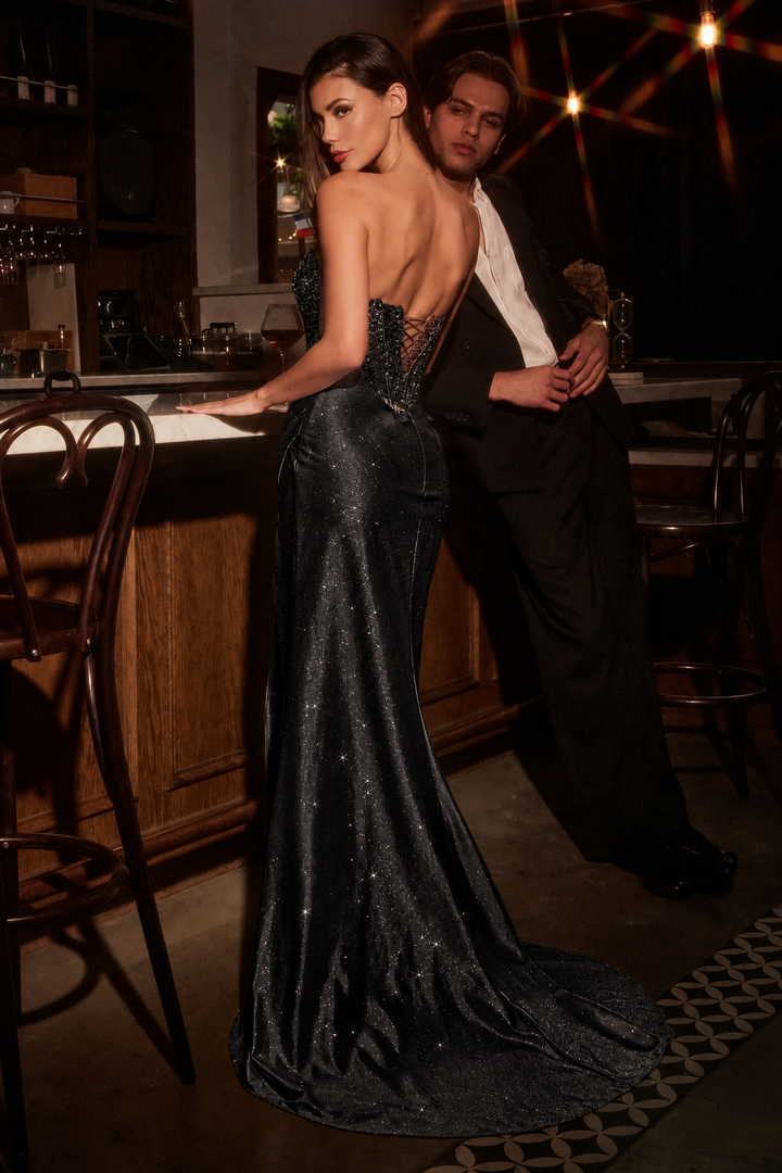 Gianna Noir Corset Gown