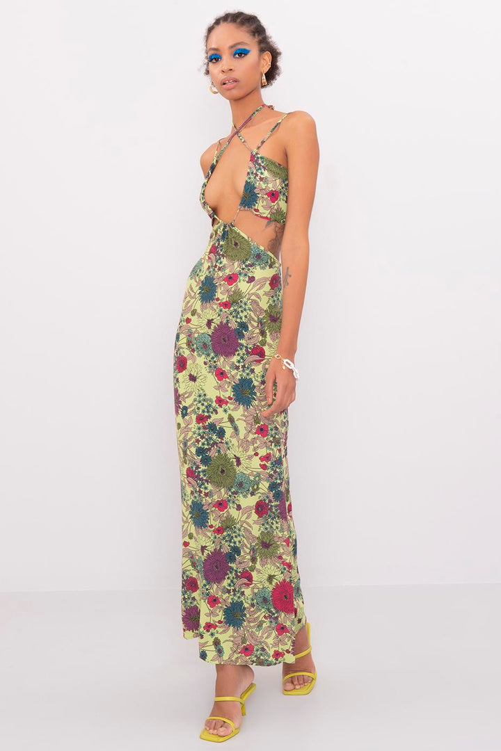 Cut Out Detailed Maxi Dress