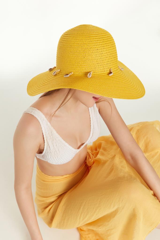 Conch Wide Straw Hat