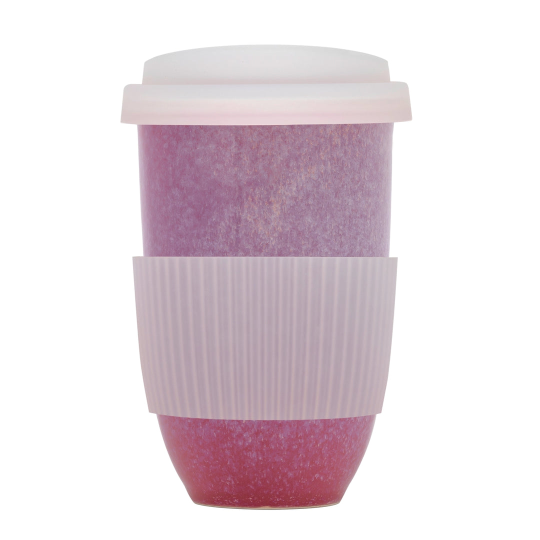 Astral Bloom Ceramic Travel Mug – 12oz Reusable Cup