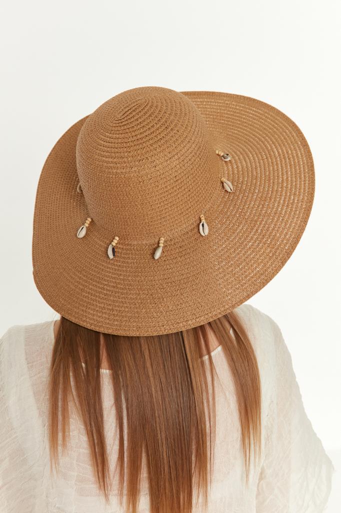 Conch Wide Straw Hat