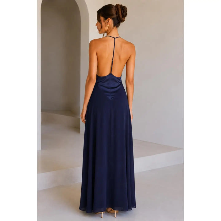 Isabella Halter Maxi Dress — Notte
