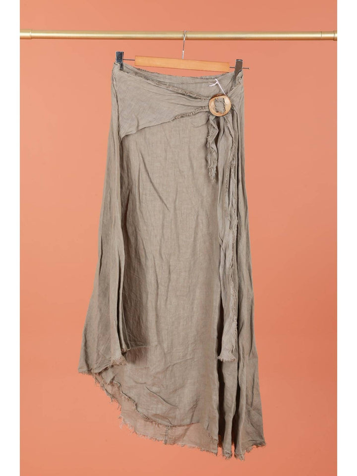 Asymmetrical Linen Skirt