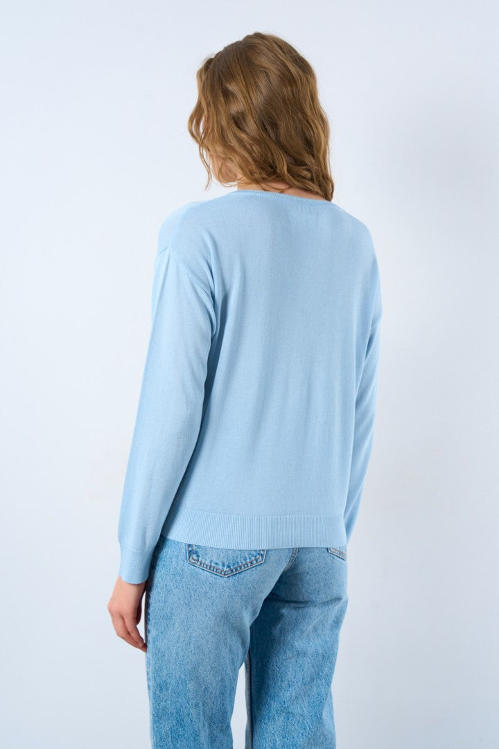 Blue Flow Knitwear Sweater