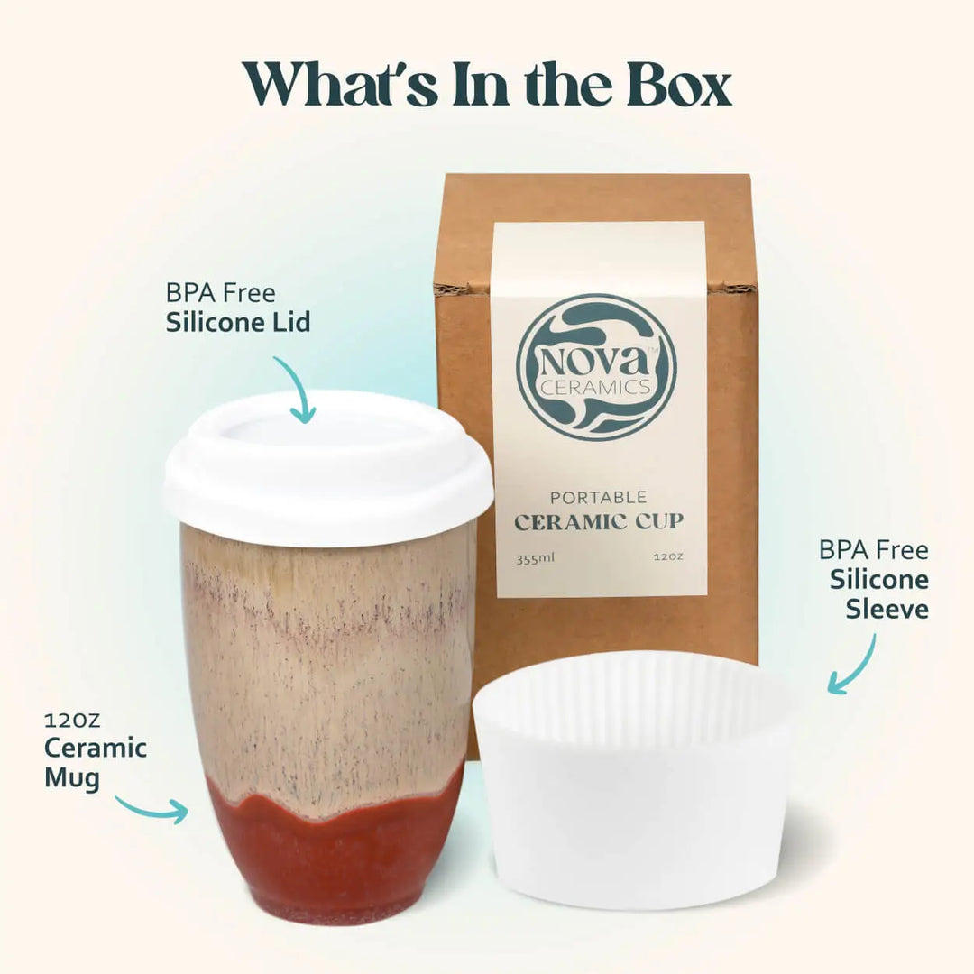 Jupiter Ceramic Travel Mug – 12oz Stoneware Travel Mug