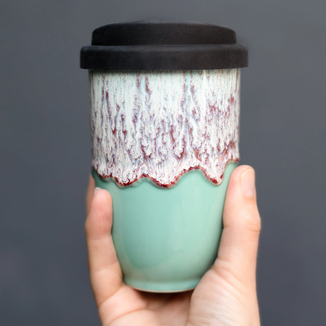 Nebula Ceramic Travel Mug – 12oz - Perfect For Gift Shop