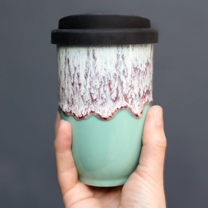 Nebula Ceramic Travel Mug – 12oz - Perfect For Gift Shop