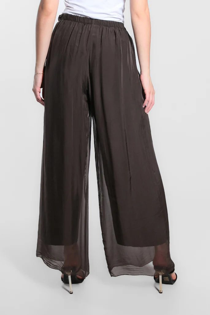 Roxy Silk Straight Leg Pant - Tees By Tina