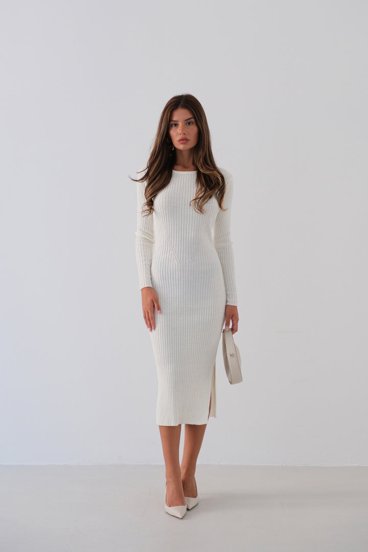 Chole Ribbed Knit Dress