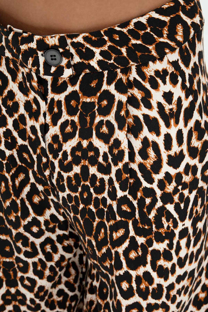 Straight Leopard Pant