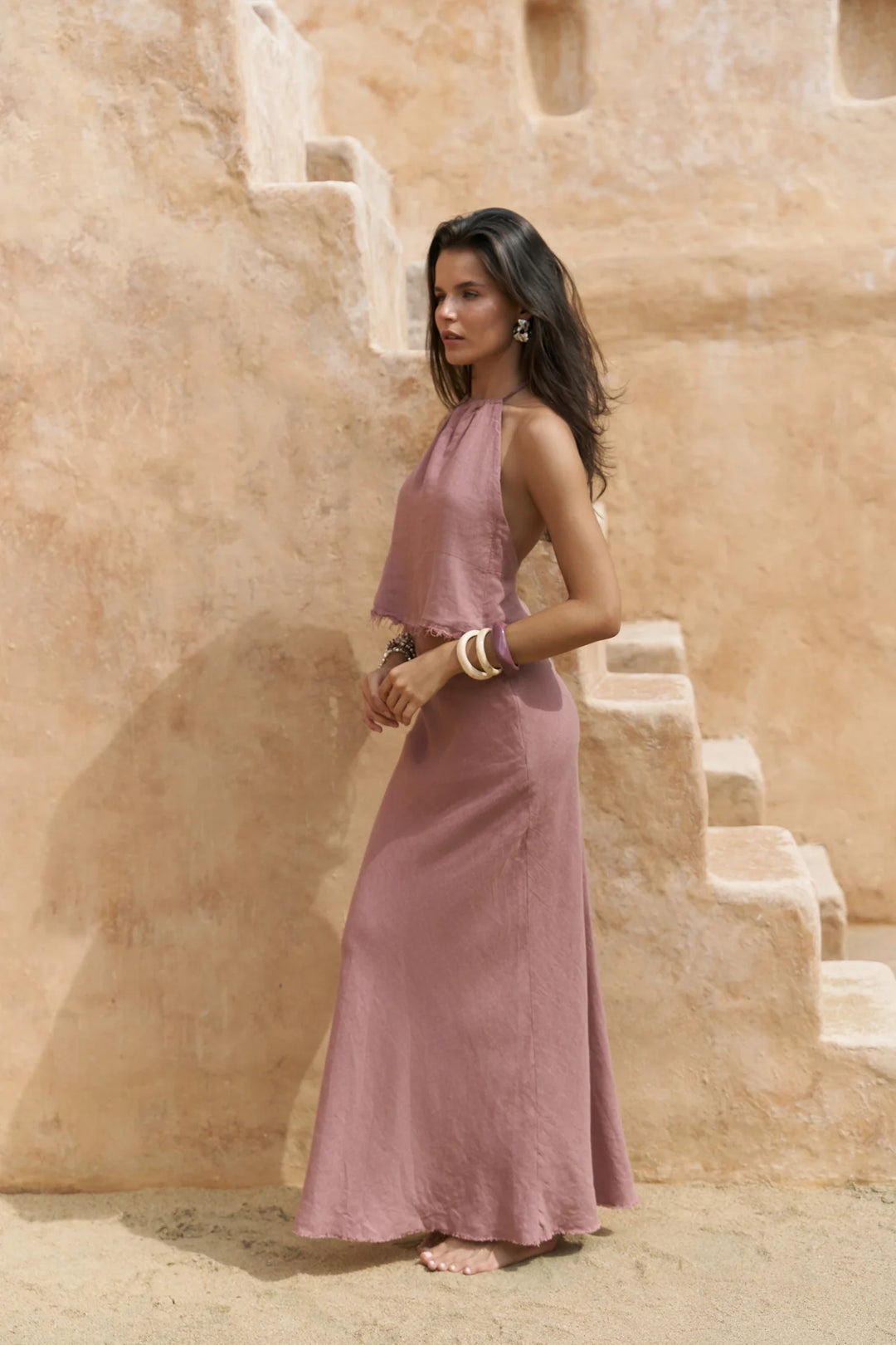 Velore Linen Halter Top