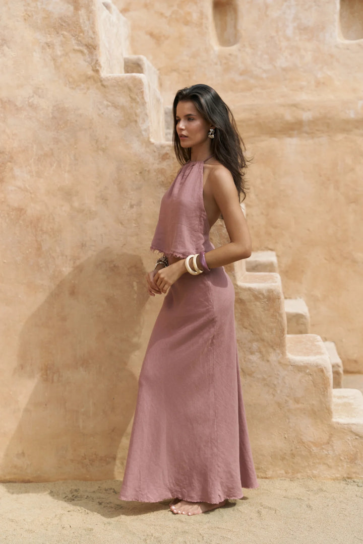 Velore Linen Halter Top