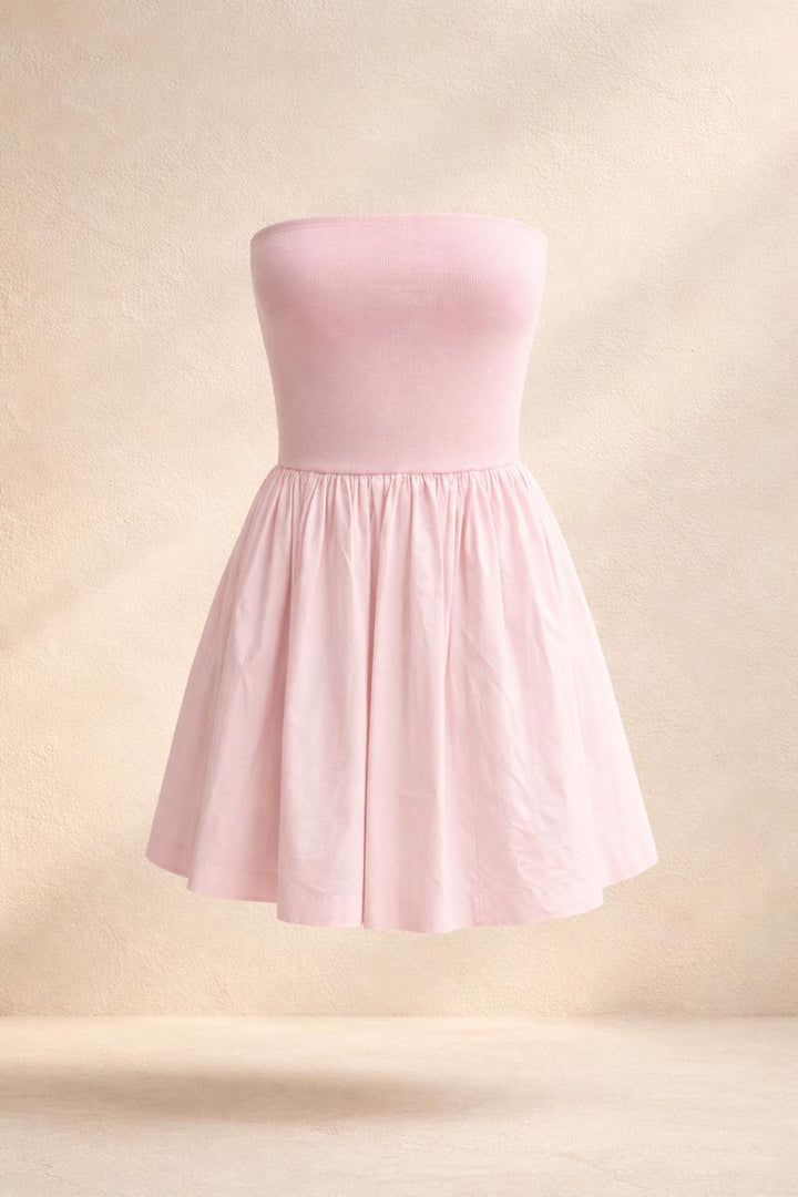 Soft Pink Flowy Mini Dress