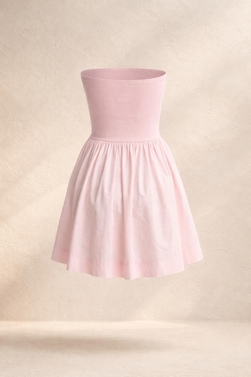 Soft Pink Flowy Mini Dress