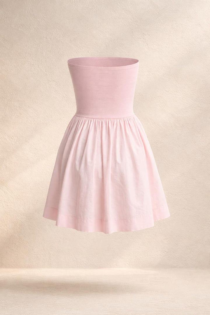 Soft Pink Flowy Mini Dress