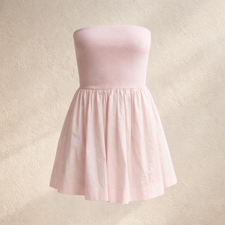 Soft Pink Flowy Mini Dress