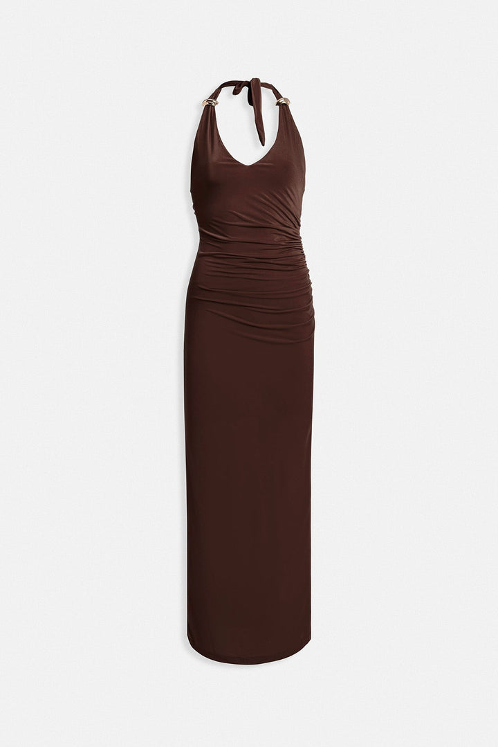 Anabel Dress - Mocha Brown