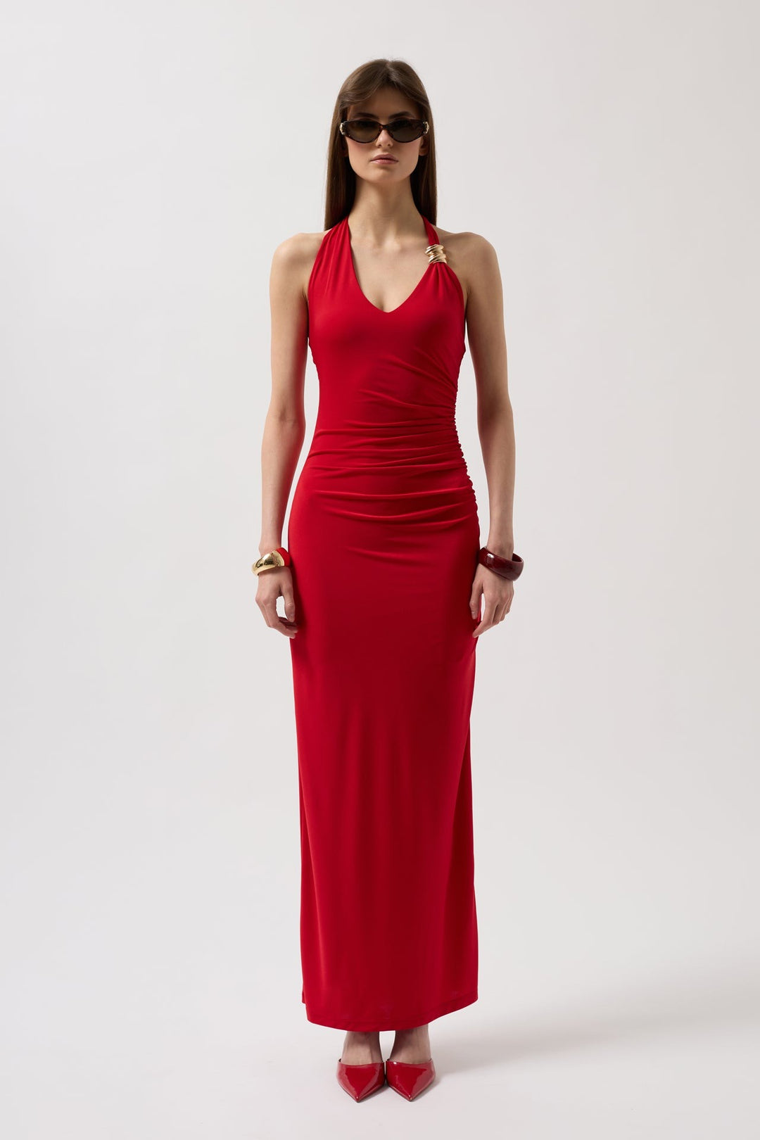 Anabel Dress - Scarlet Red