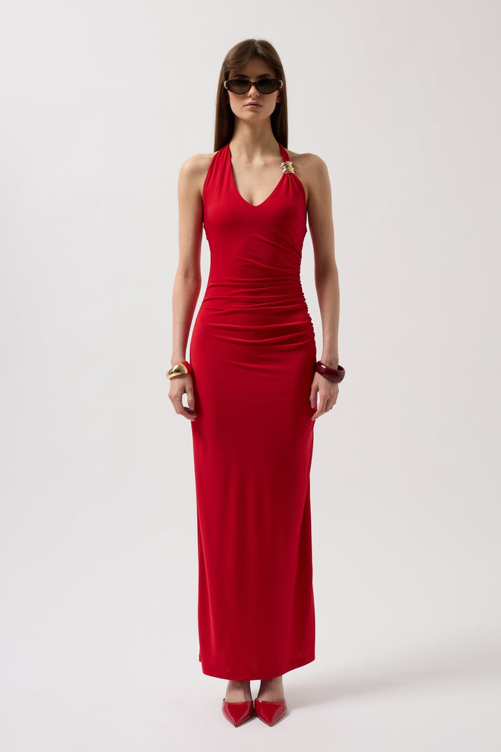 Anabel Dress - Scarlet Red