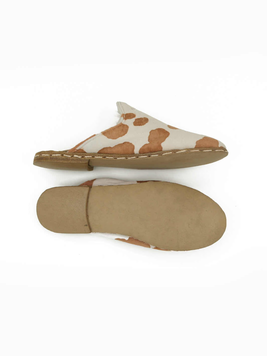 Women's Cow Shearling Flat Mule -  Hair On Leather